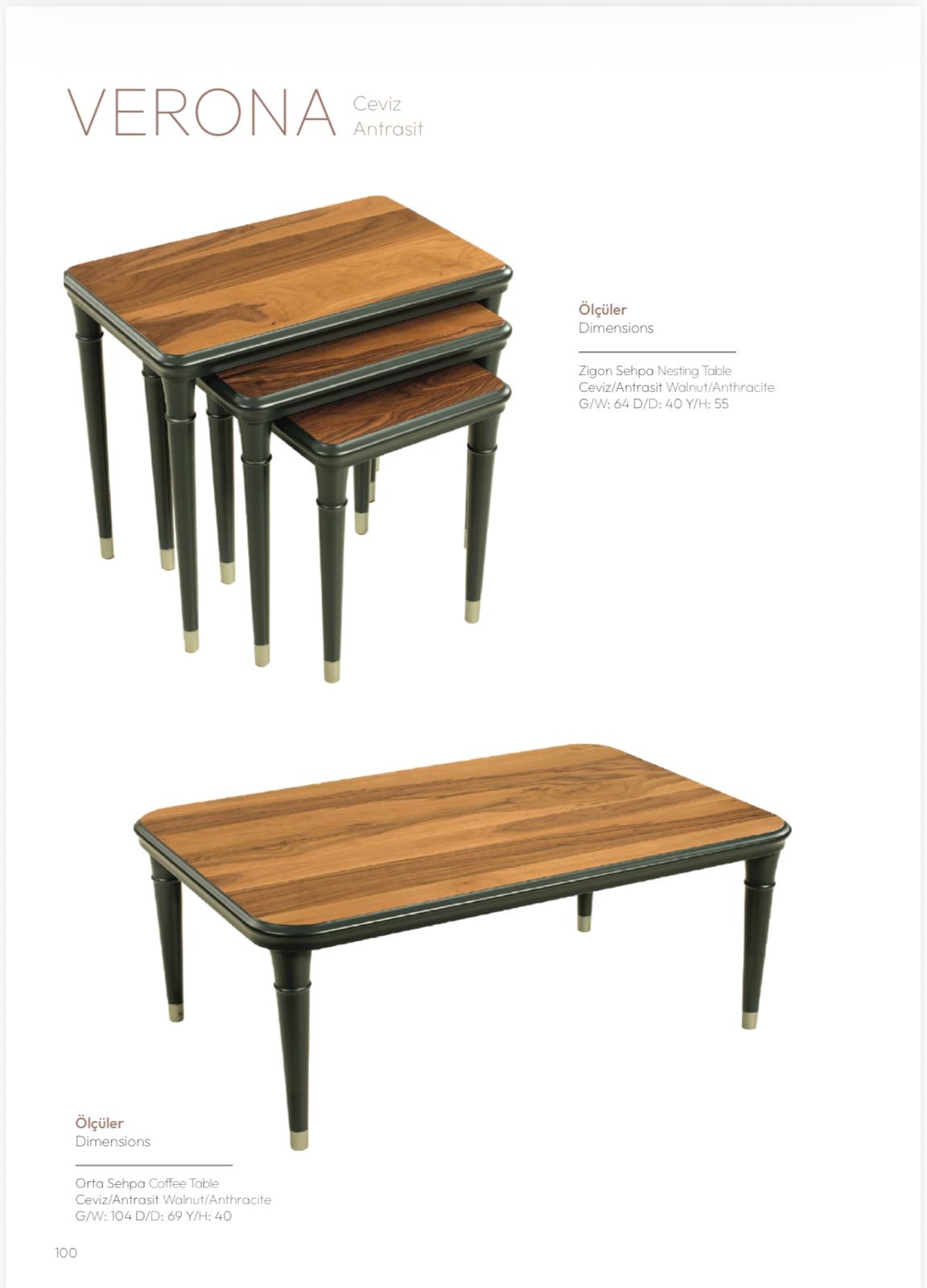 FURAX ZİGON ORTA SEHPA SET