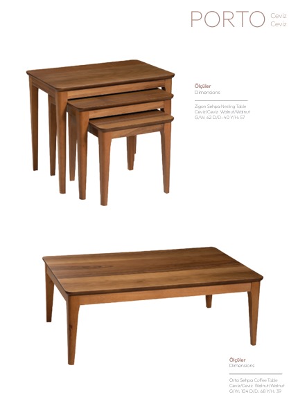 FURAX ZİGON ORTA SEHPA SET