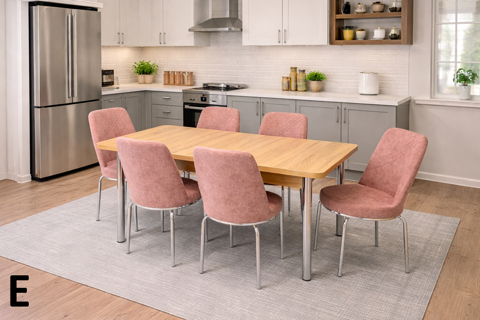 METAL GOLD YEMEK MASASI TAKIMI