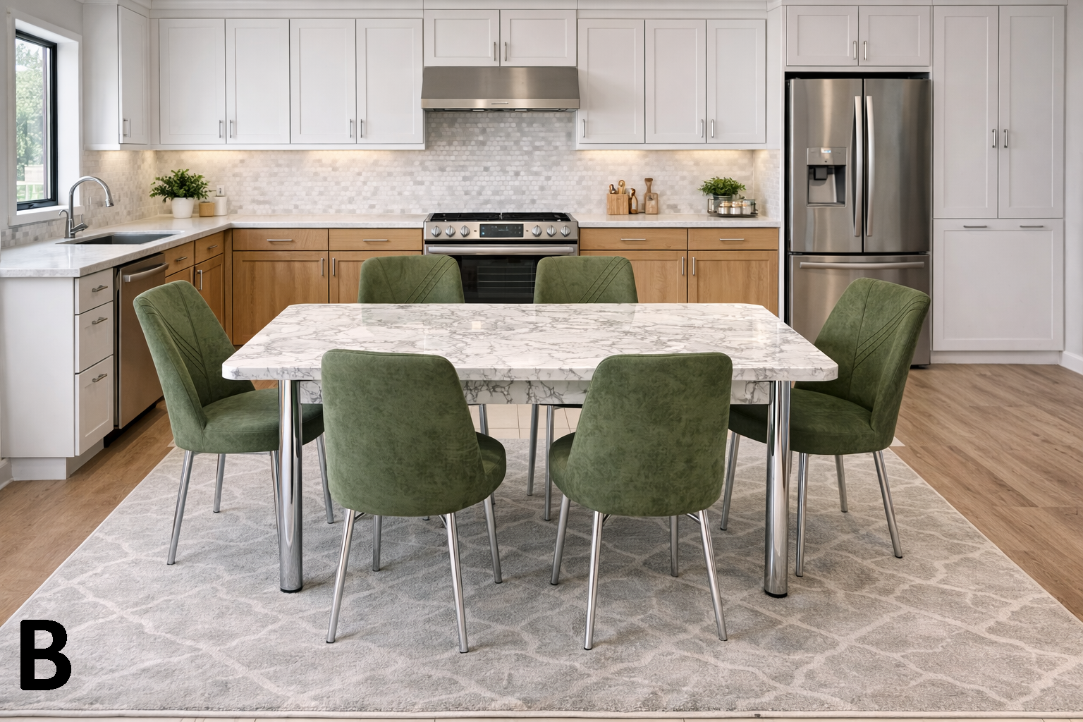 METAL GOLD YEMEK MASASI TAKIMI